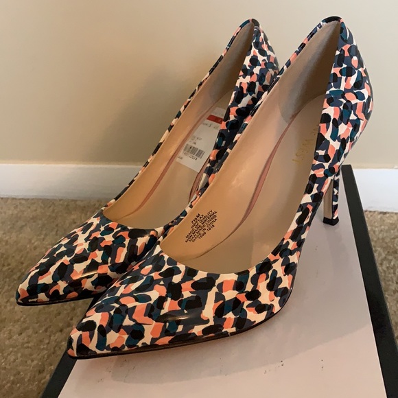 NWT Nine West Multicolor Heels - Picture 4 of 9